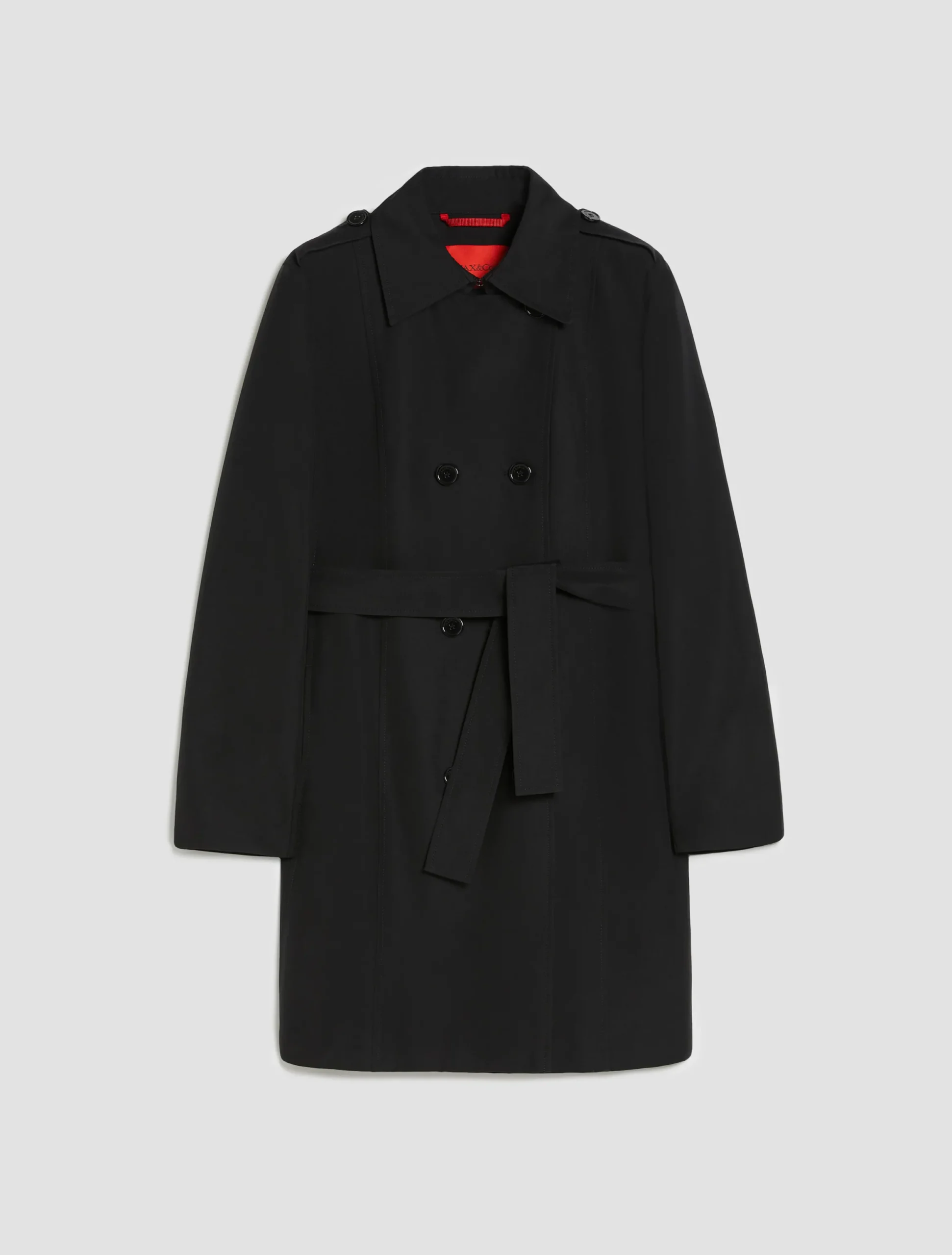 Technical-cotton trench coat