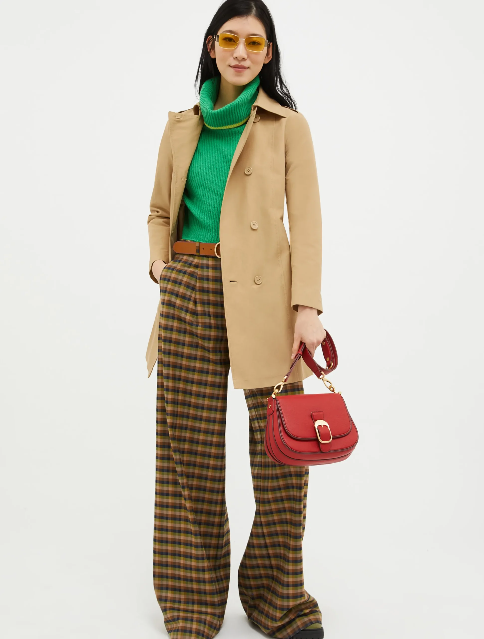 Technical-cotton trench coat