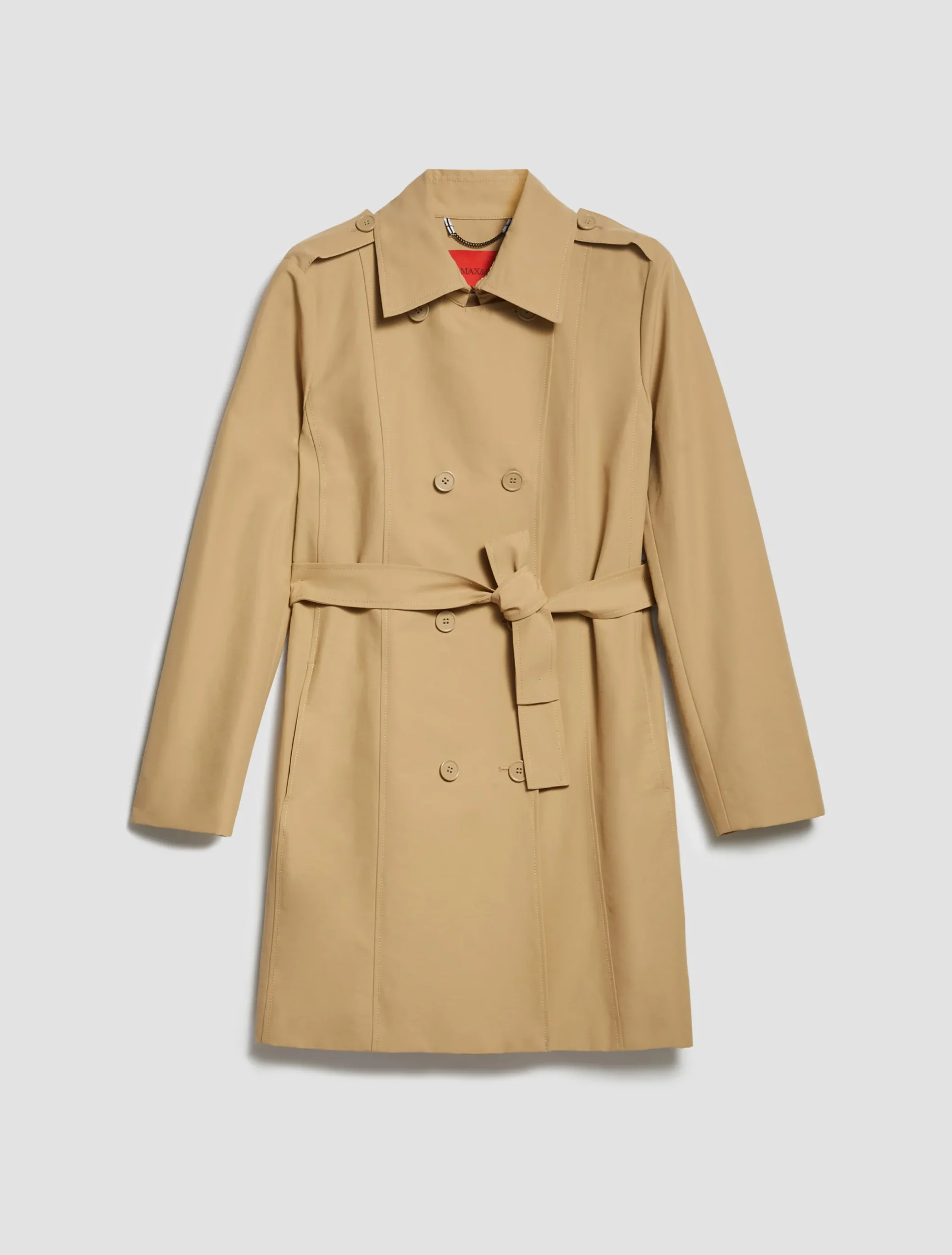 Technical-cotton trench coat