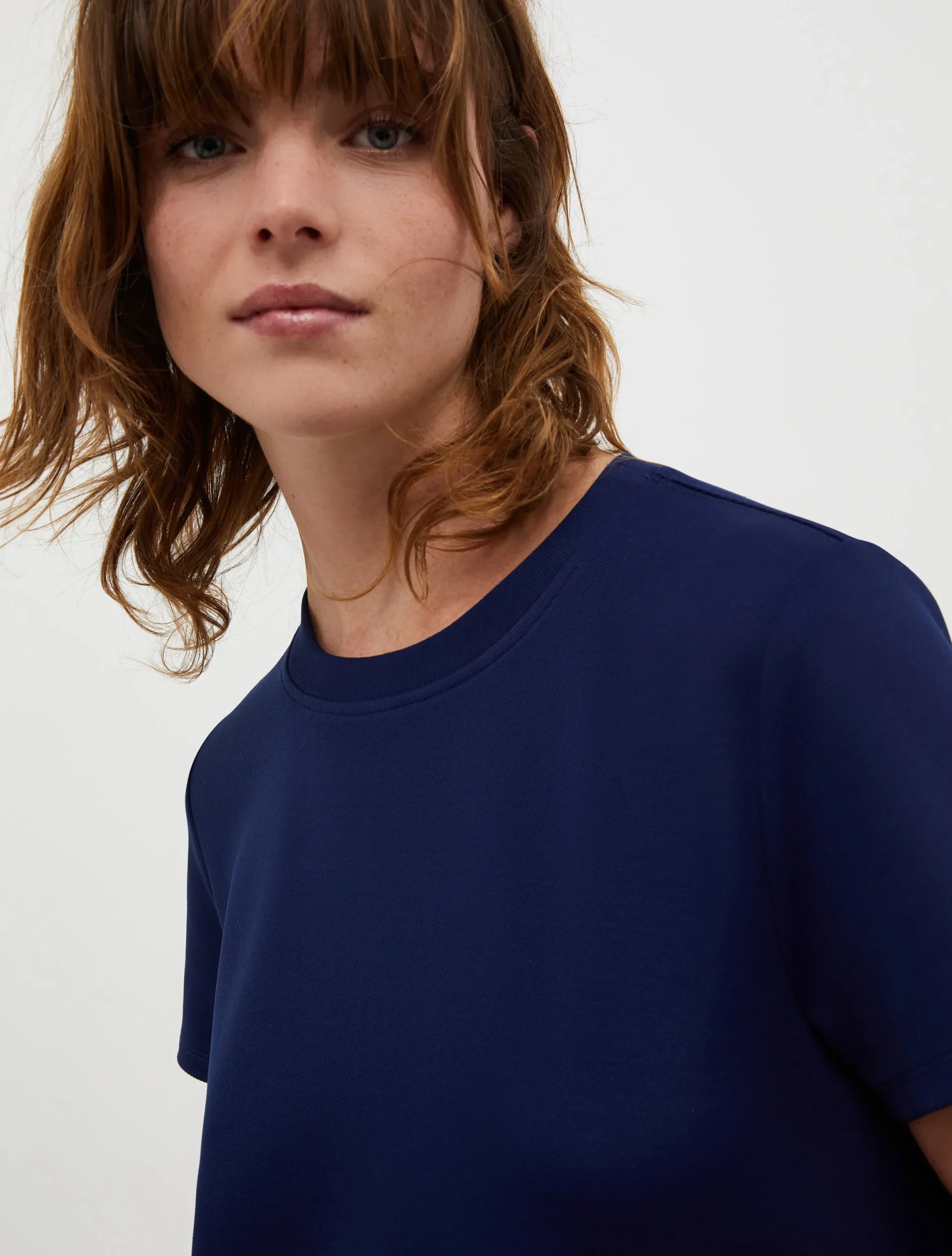 Textured stretch-jersey dress