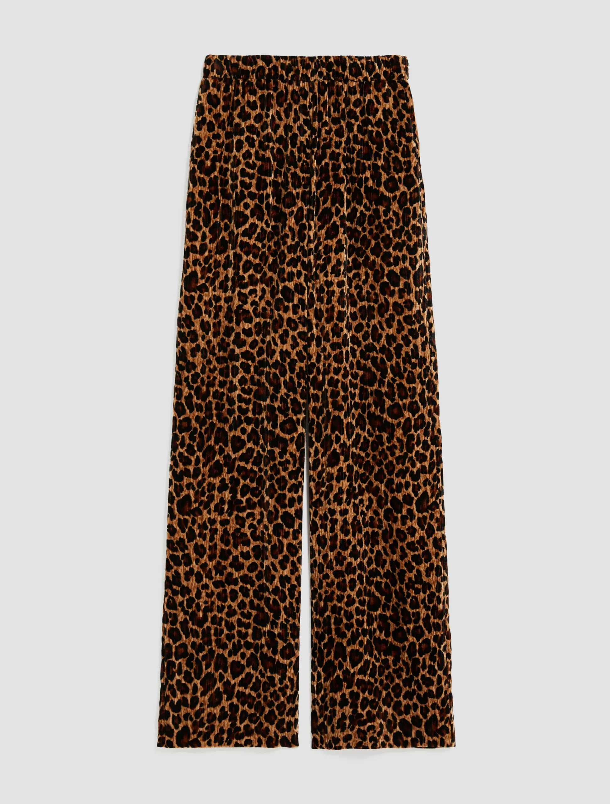 Textured velvet trousers