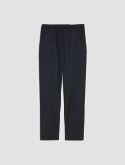 Turn-up slim-fit trousers