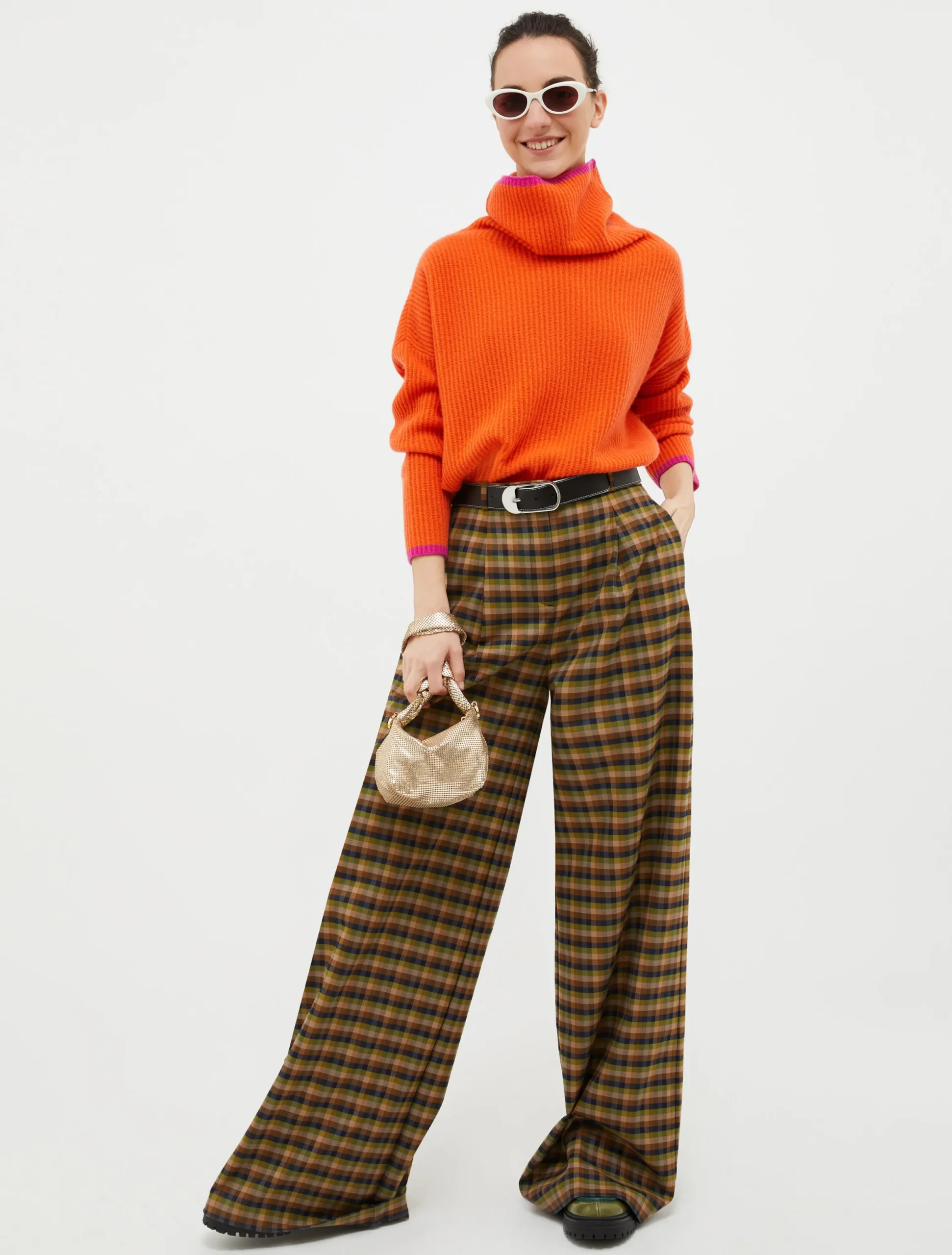 Turtleneck cashmere pullover