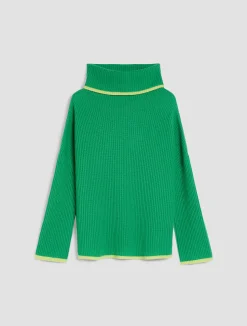 Turtleneck cashmere pullover