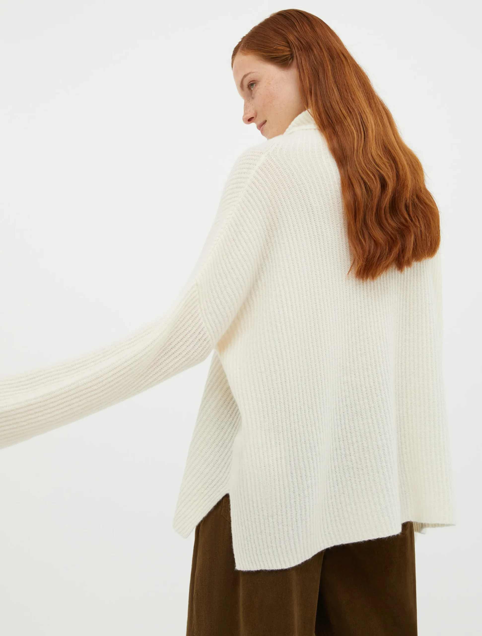 Turtleneck cashmere pullover