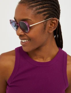 Wide round sunglasses