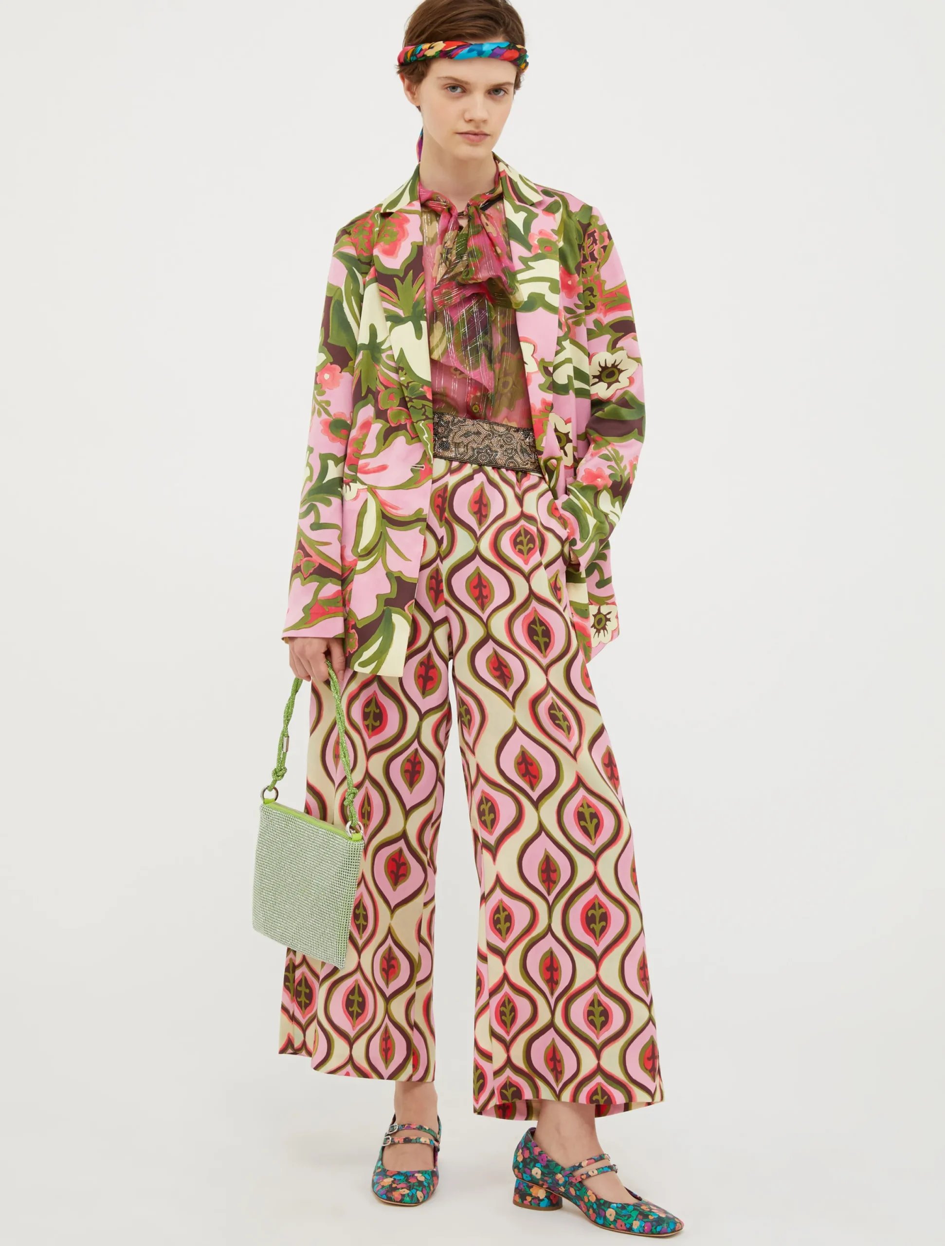 Wide satin culottes