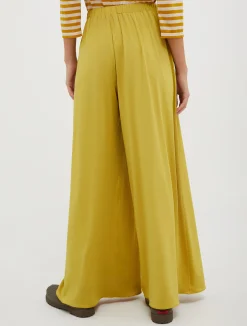 Wide-leg jersey trousers