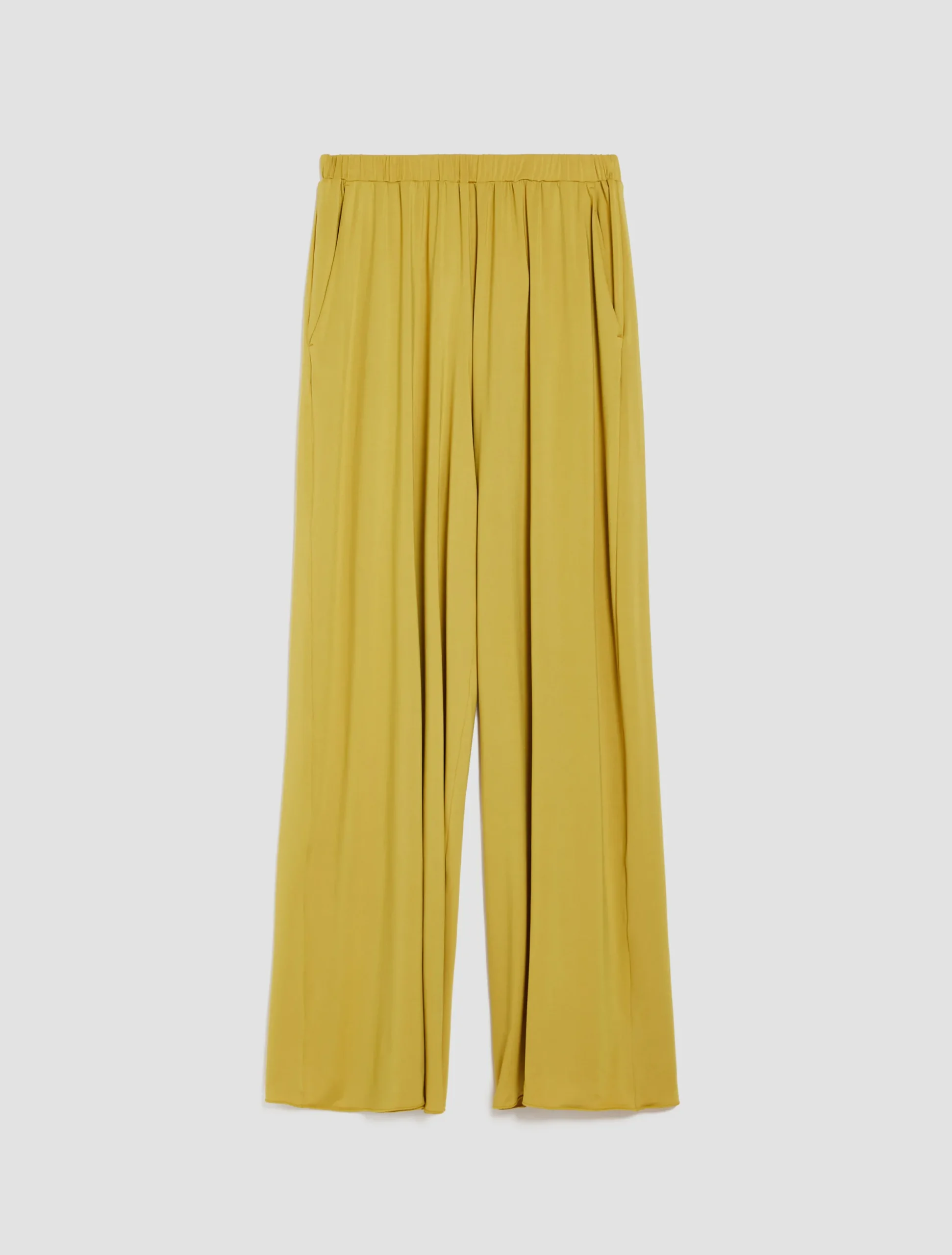 Wide-leg jersey trousers