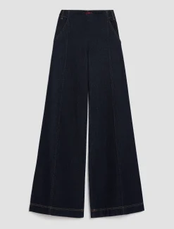 Wide-leg palazzo jeans