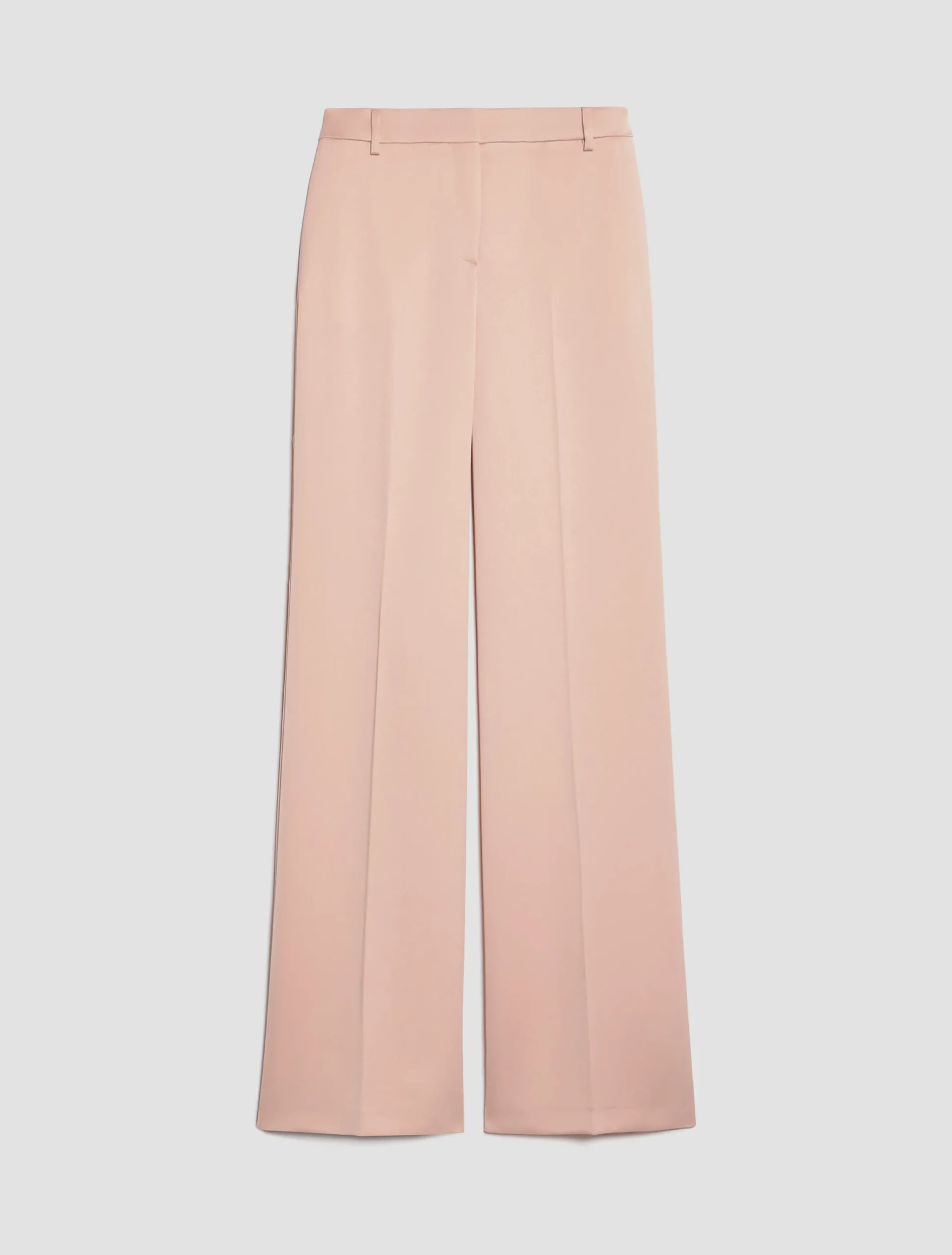 Wide-leg satin trousers