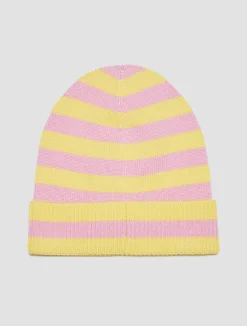 Wool beanie with heart KID