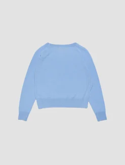 Wool crew-neck pullover KID