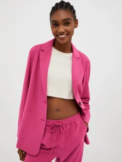 Wool-blend blazer