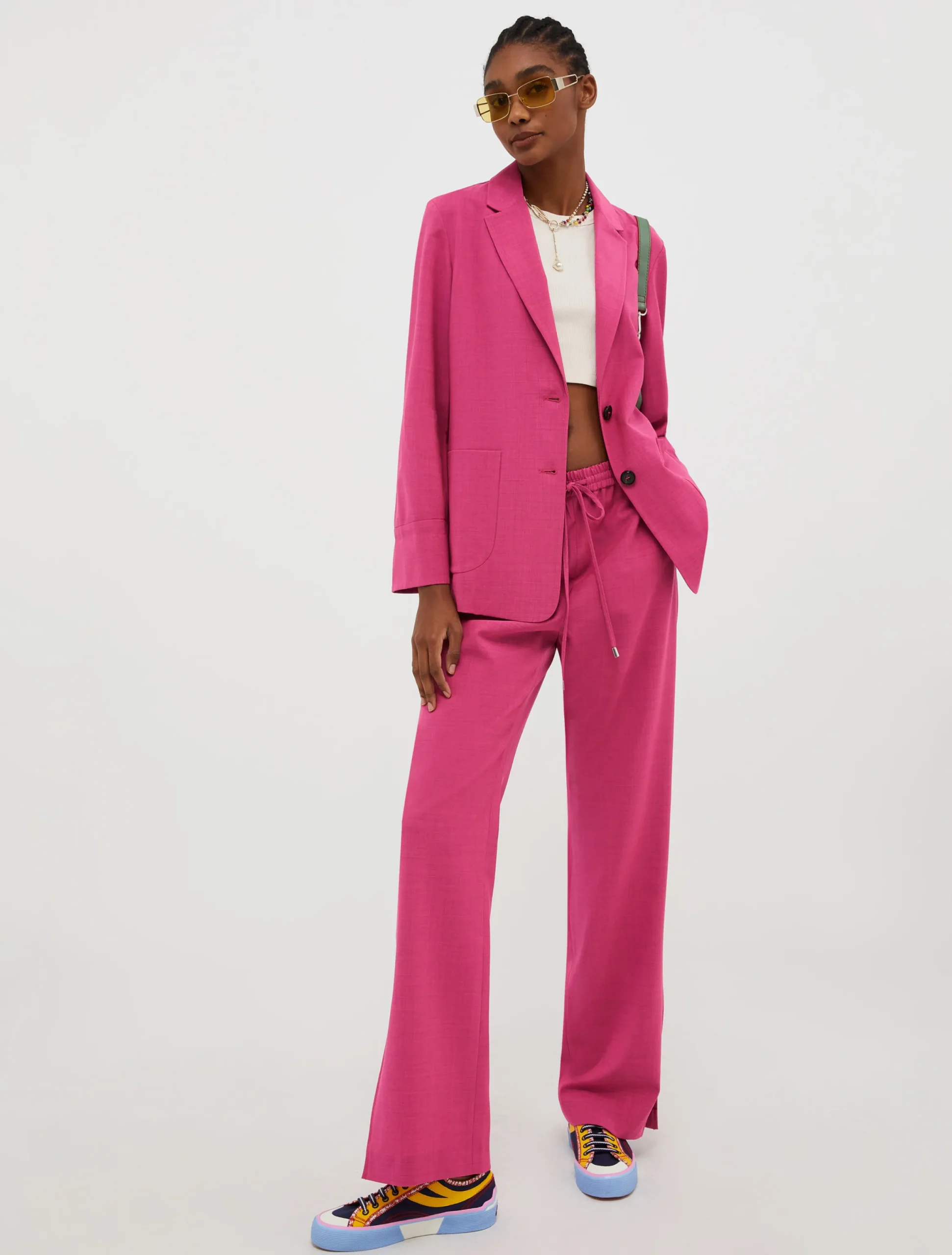 Wool-blend blazer