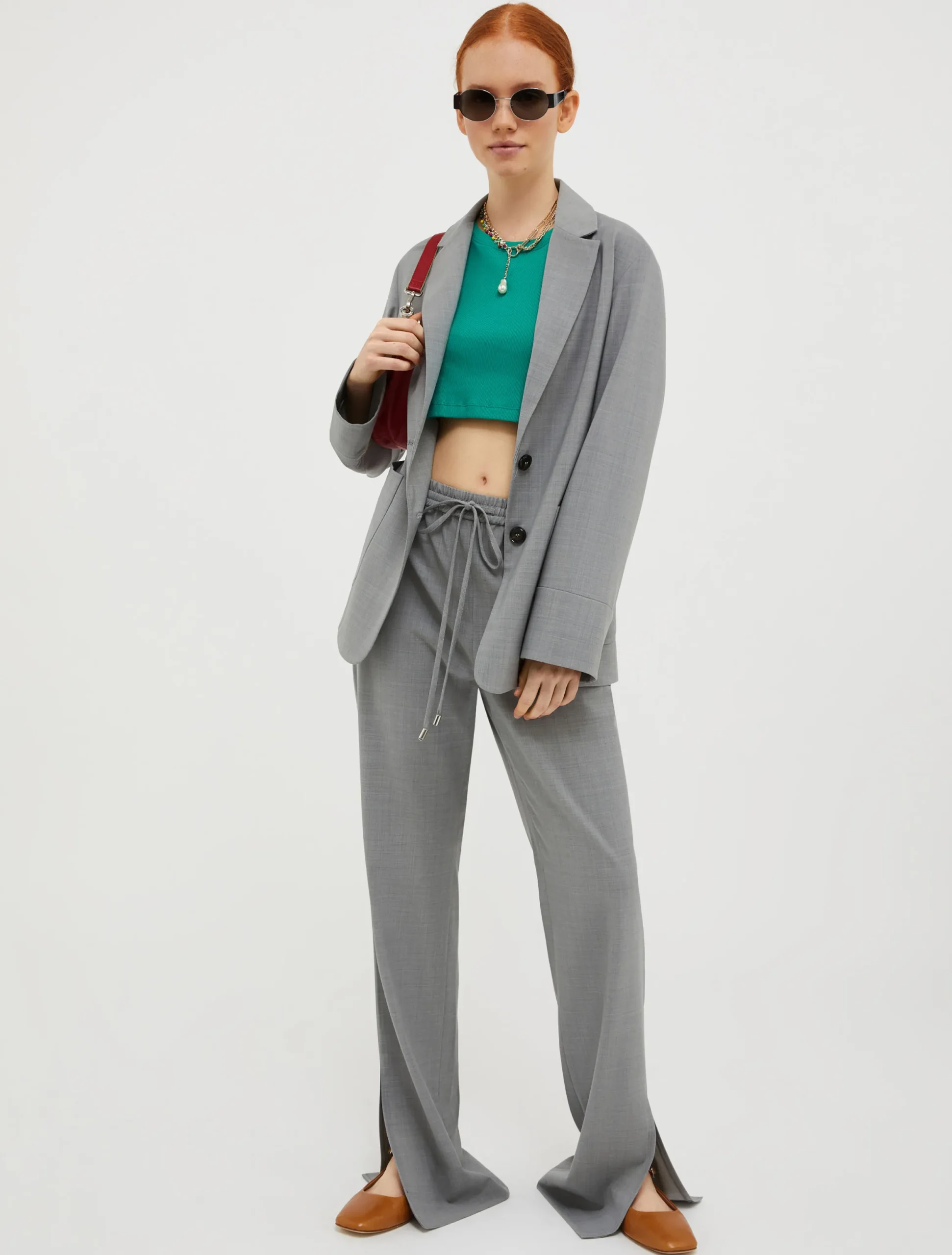 Wool-blend blazer