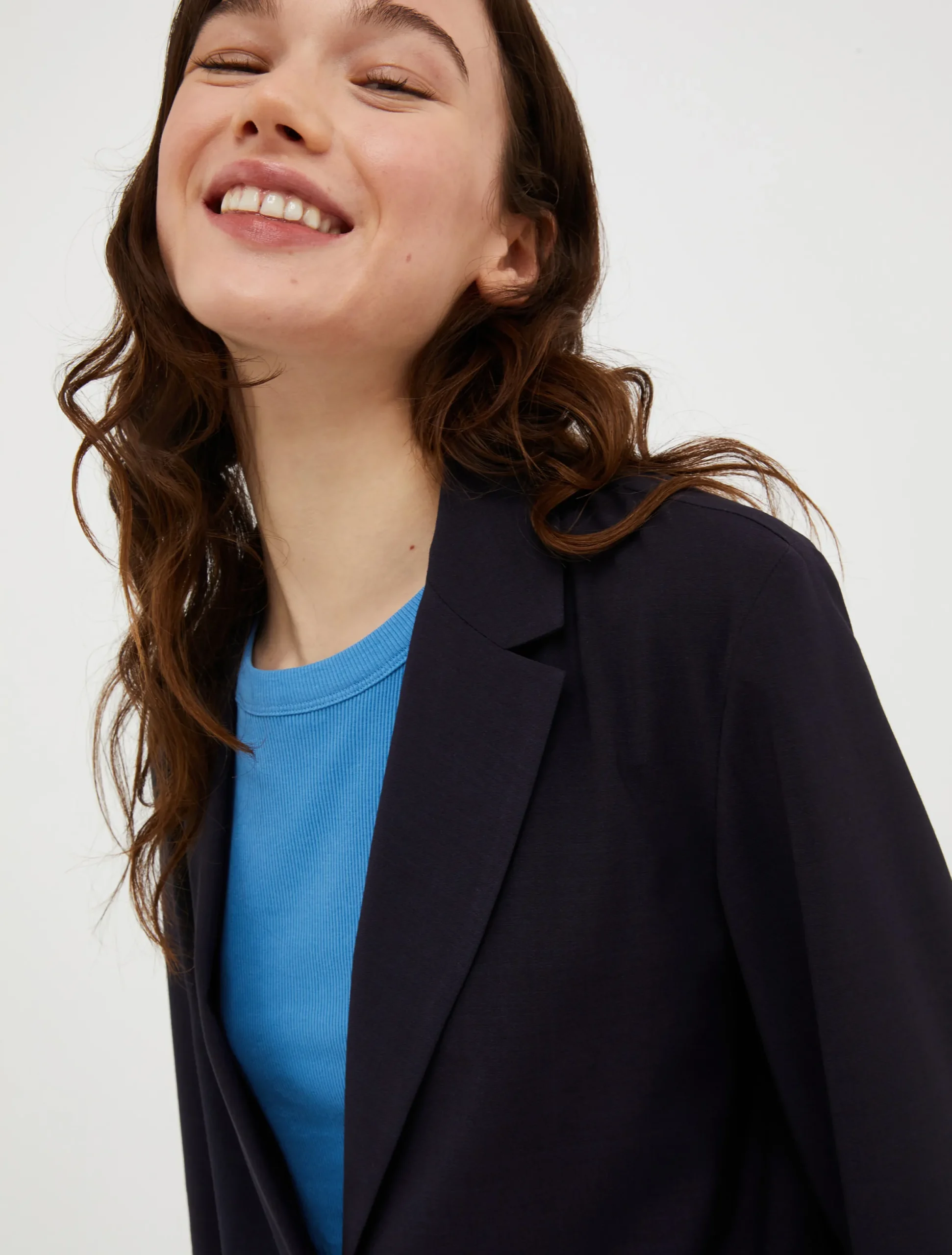 Wool-blend blazer