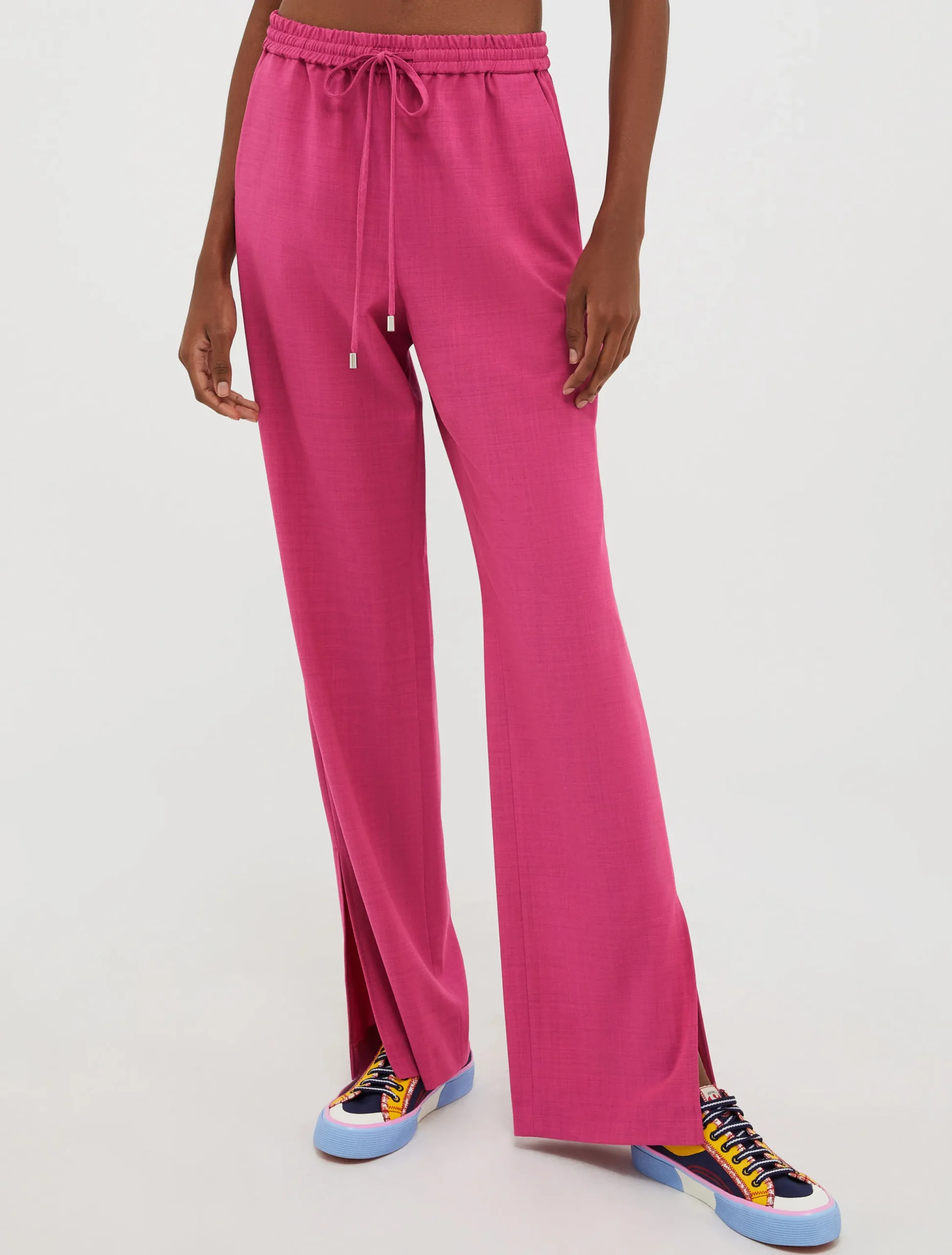 Wool-blend trousers