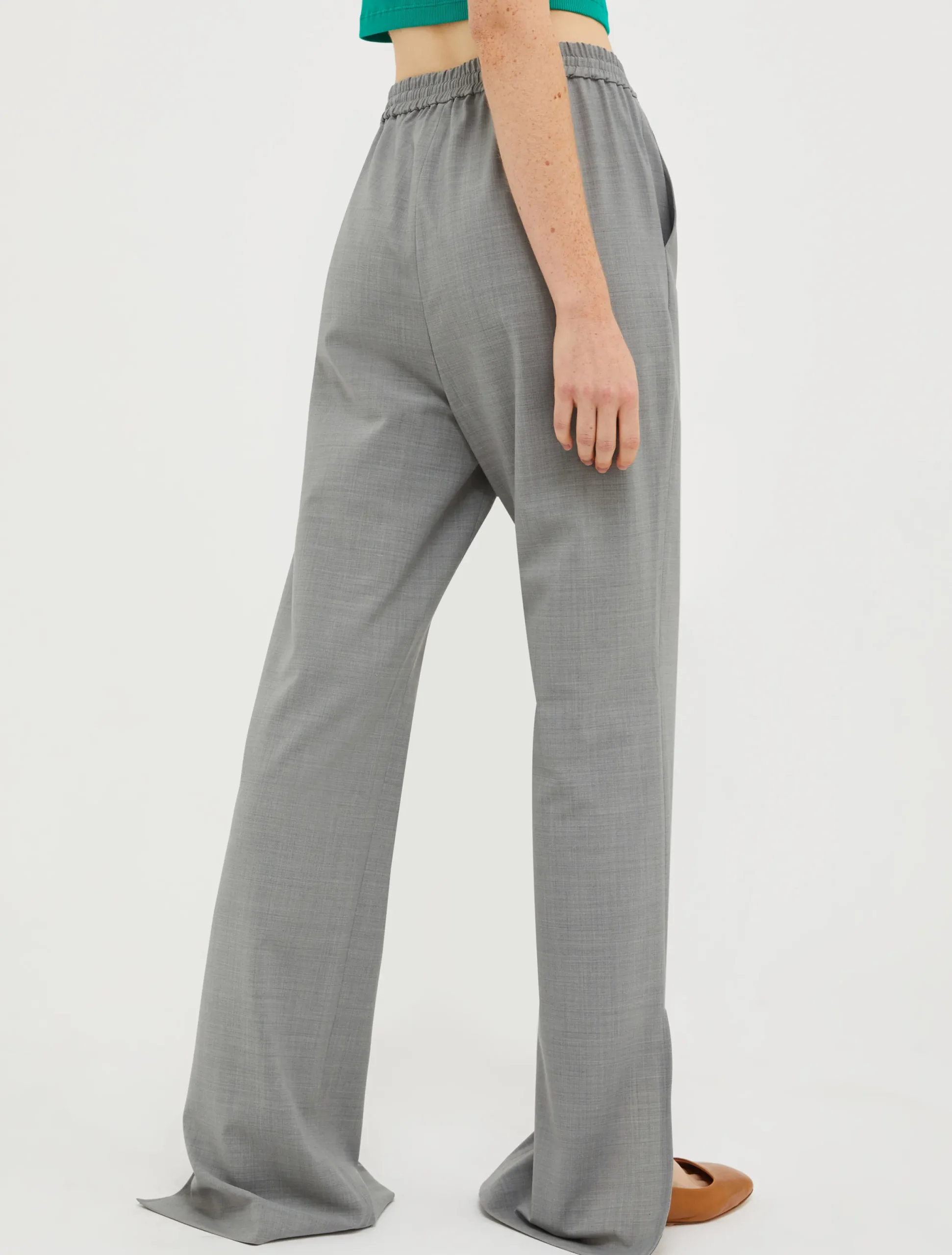 Wool-blend trousers