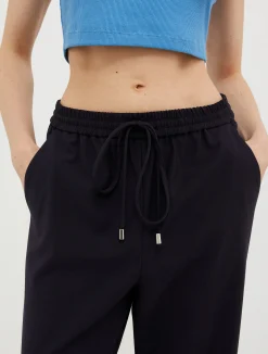 Wool-blend trousers
