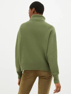 Wool-blend turtleneck