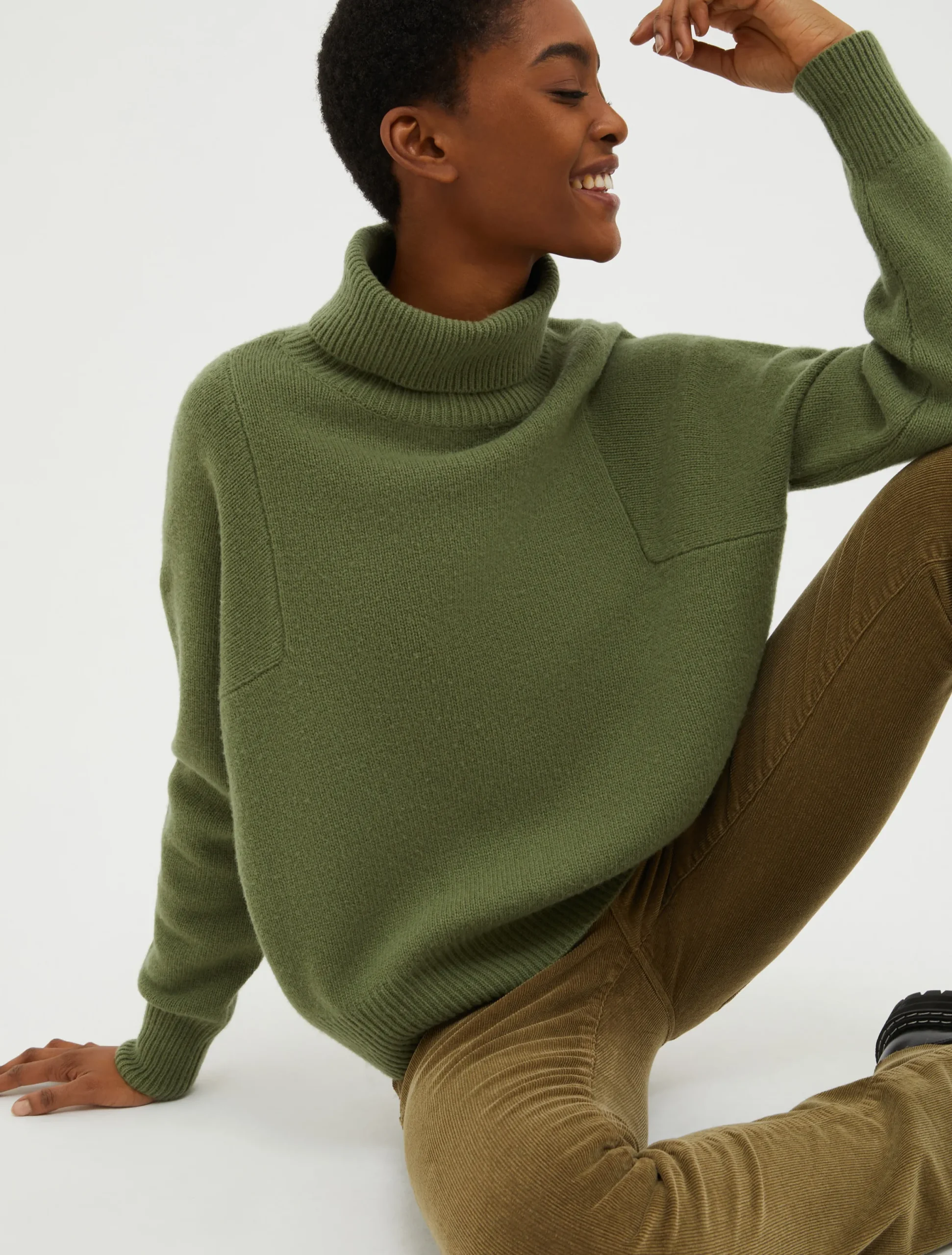 Wool-blend turtleneck