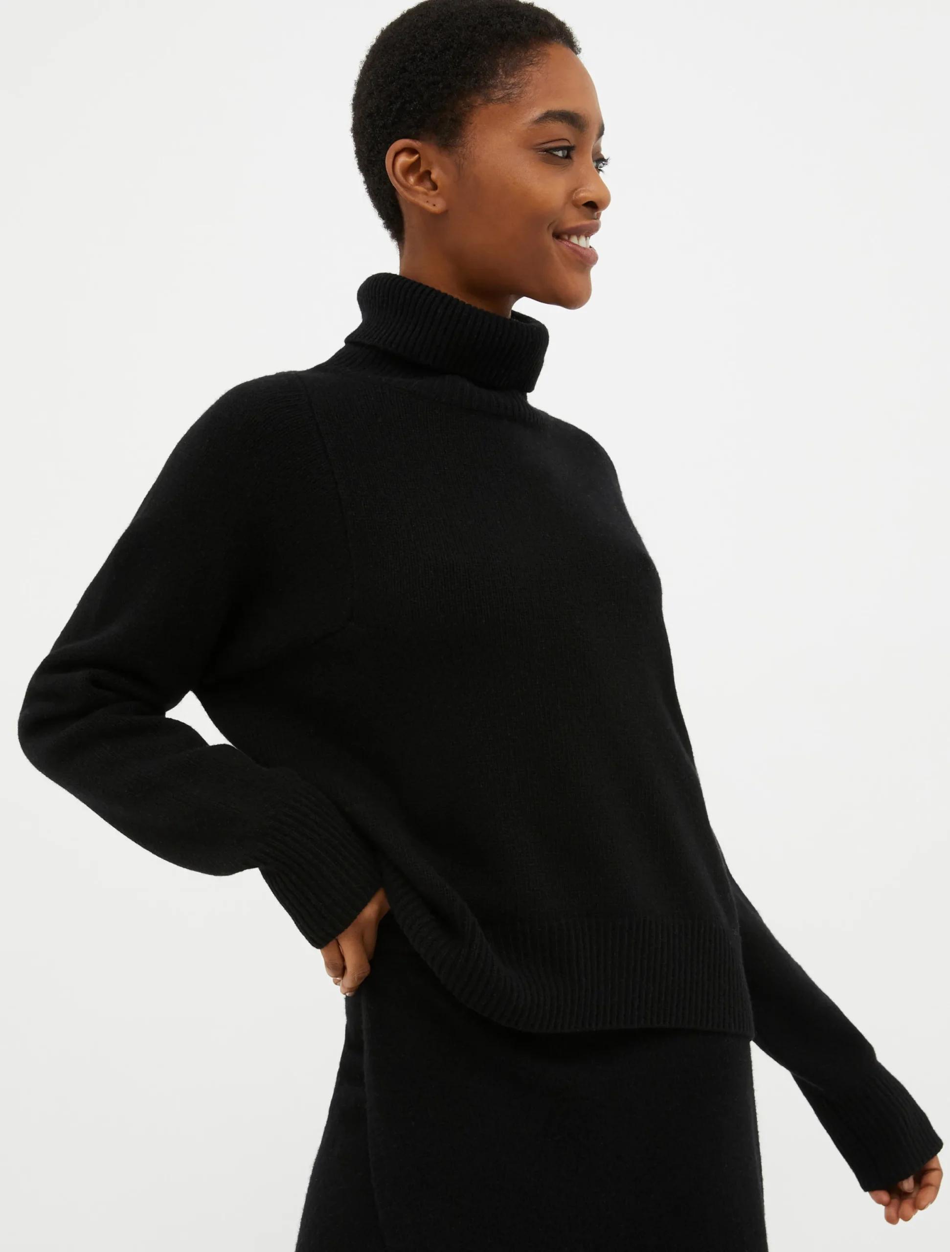 Wool-blend turtleneck