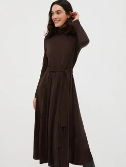 Wool-jersey midi dress