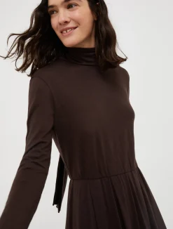Wool-jersey midi dress