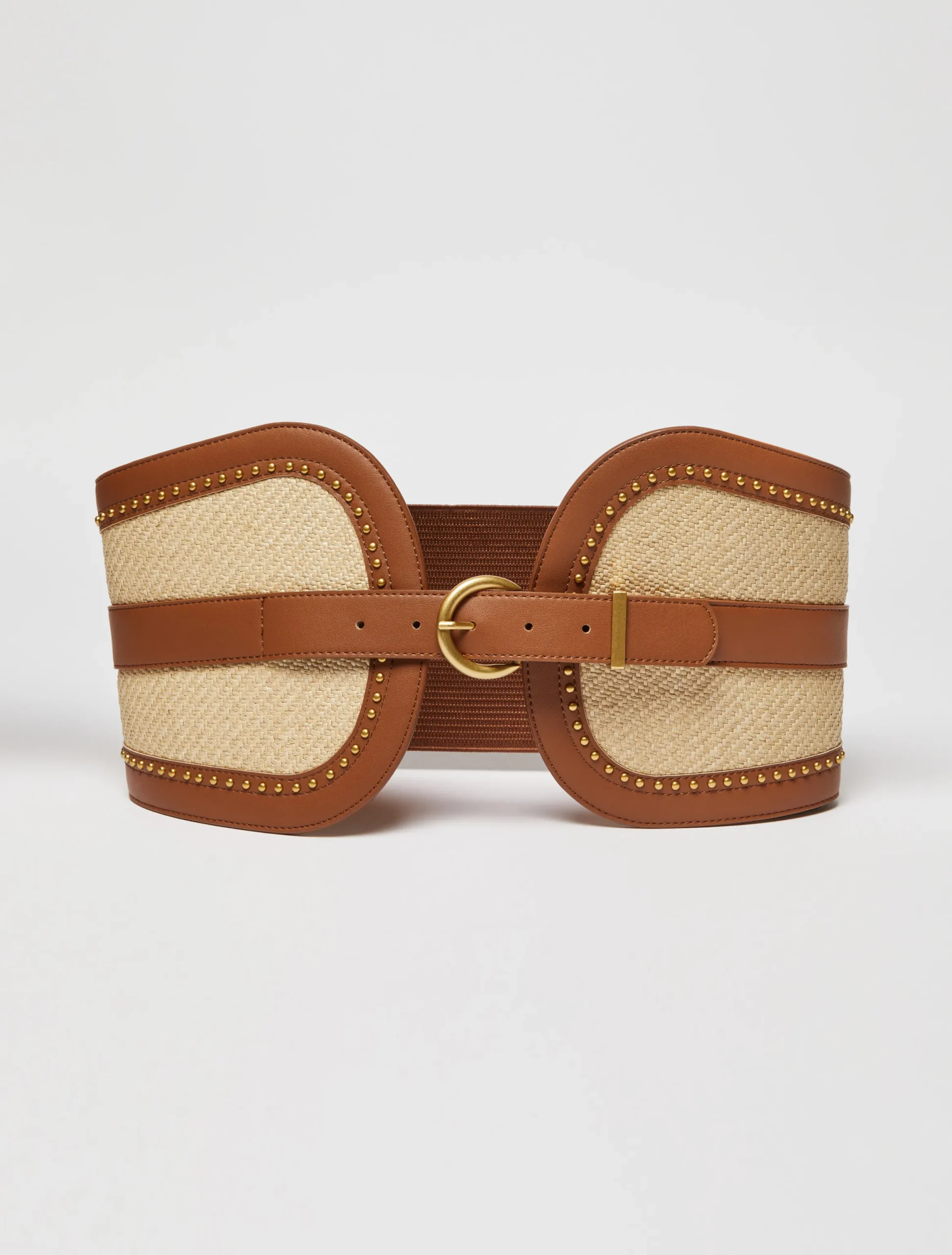 Woven bustier belt