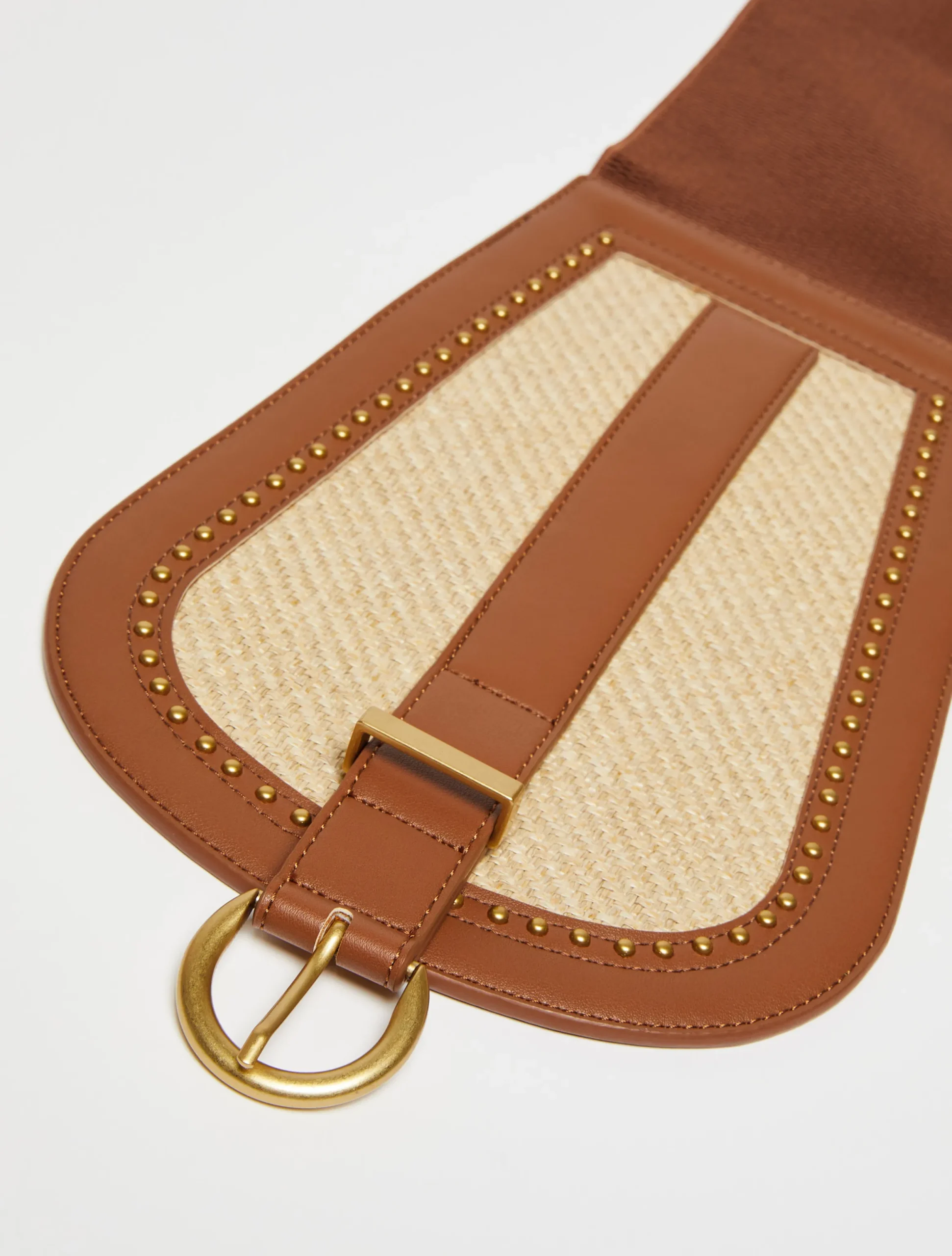 Woven bustier belt