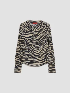 Zebra-print blouse